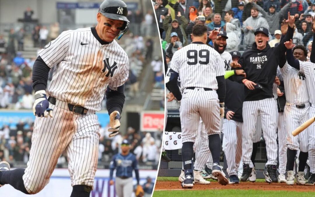 Aaron Judge breaks out of funk with walk-off homer to give Yankees much-needed win over Rays