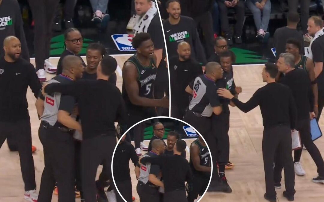 NBA ref has to be restrained as Timberwolves coach Chris Finch calls out ‘unprofessional behavior’ in tense moment