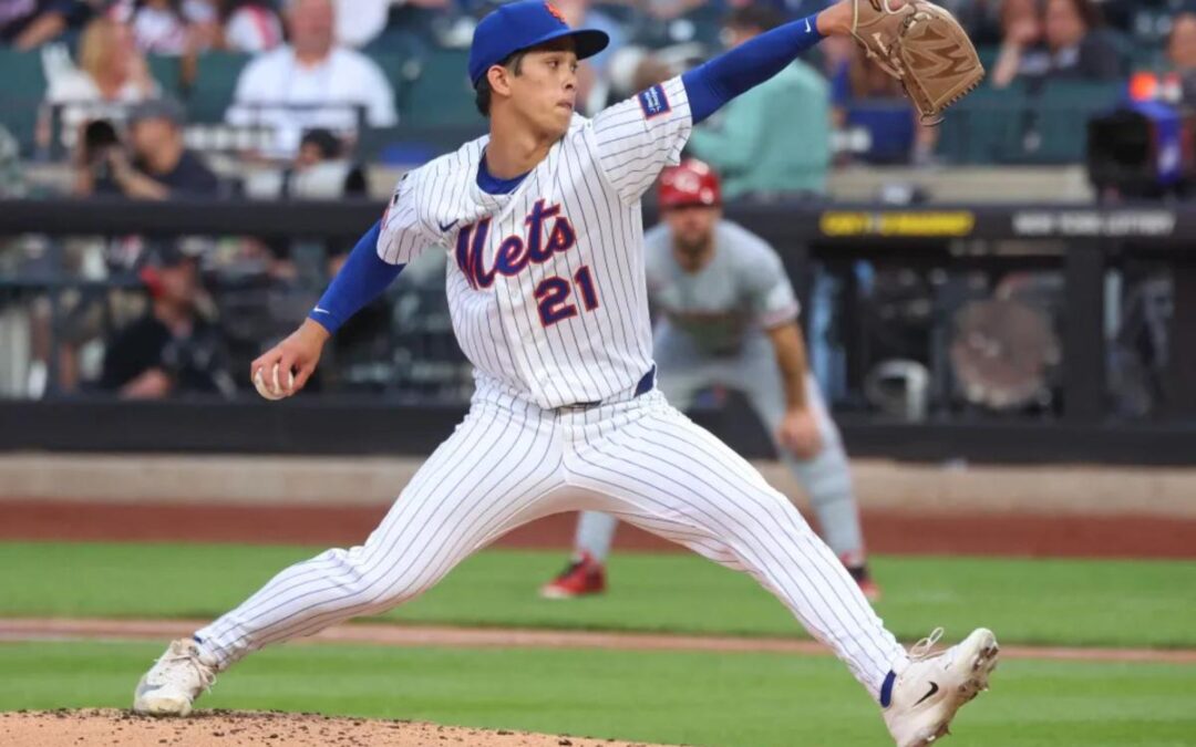 Mets’ Jonah Tong picks up first win of season in hard-fought outing