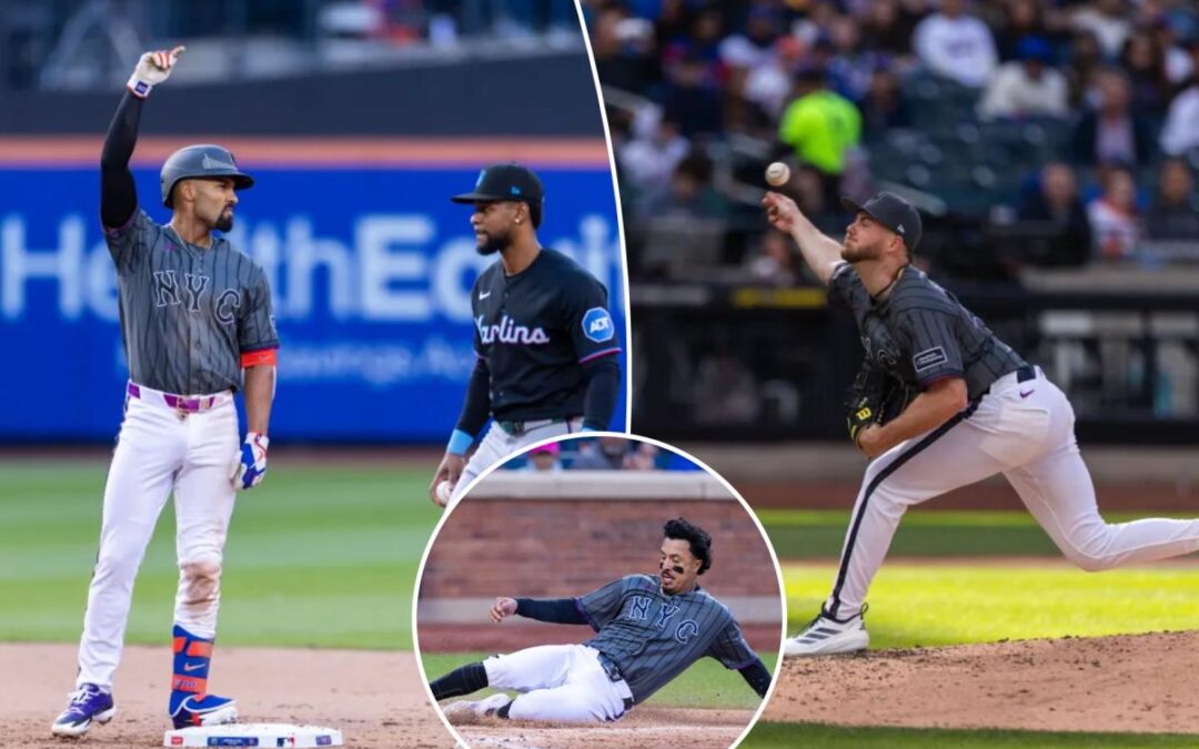 Mets use contributions from just about everyone to cruise past Marlins for third straight win