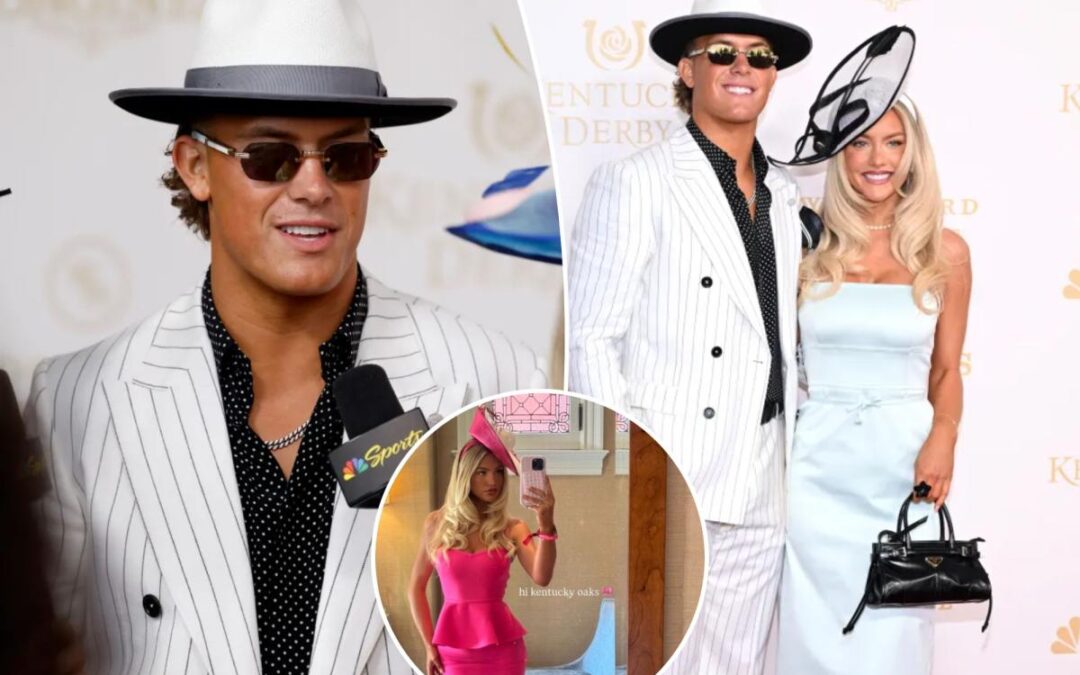 Jaxson Dart, girlfriend Marissa Ayers stun at 2026 Kentucky Derby