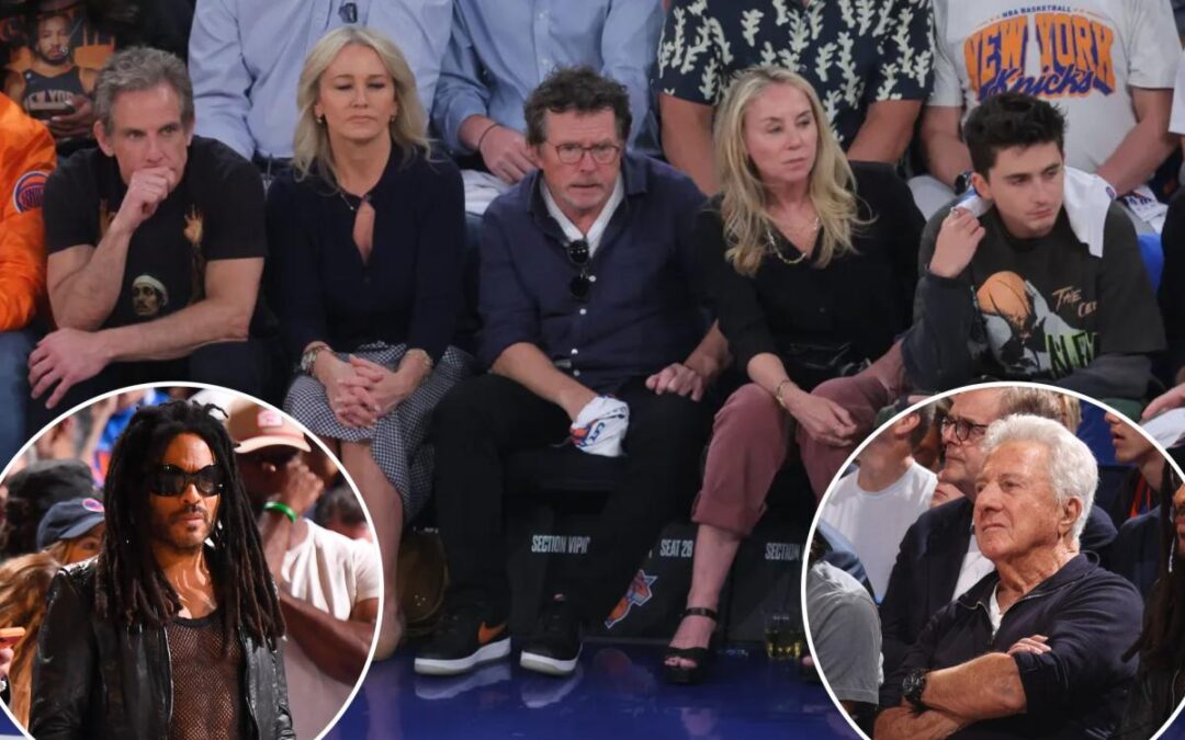 Lenny Kravitz, Dustin Hoffman headline A-list stars taking in Knicks-Cavaliers Game 1 at MSG
