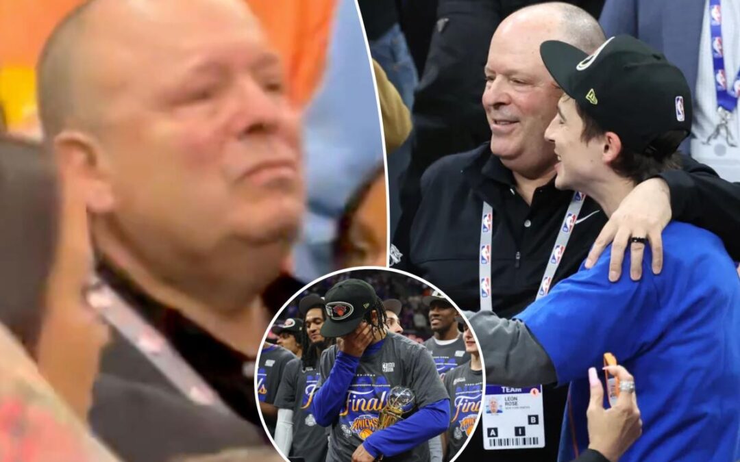 Leon Rose breaks down in tears as Knicks make NBA Finals