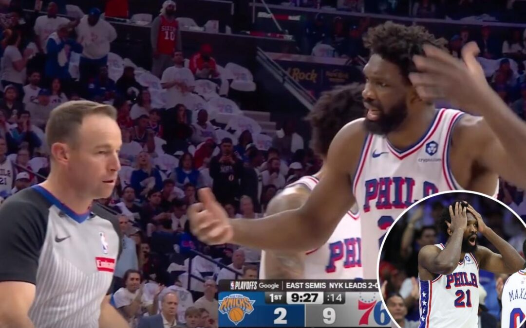 Joel Embiid alleges referee bias in Game 3 with 76ers’ hopes fading fast: ‘I guess it’s good when New York wins’