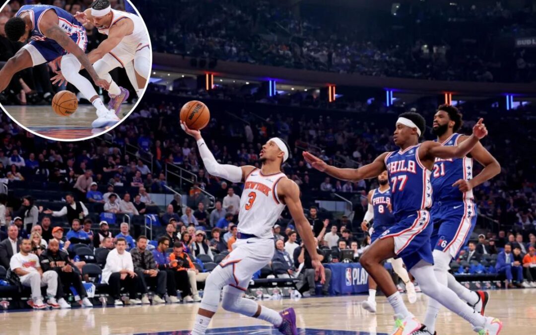 Josh Hart torments 76ers in his unique way as Knicks cruise in Game 1
