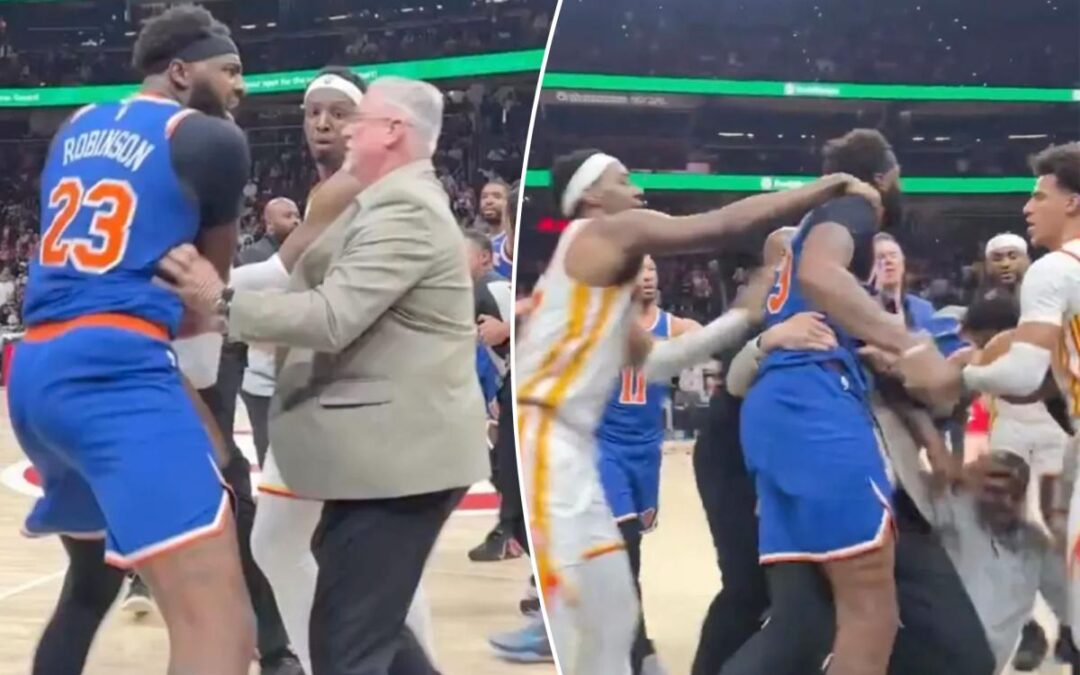 Mitchell Robinson ‘lost in the world’ after raucous Hawks melee —and posts NSFW dig