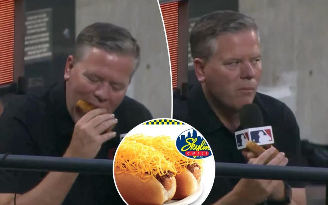 Reds reporter eats Skyline Chili egg roll at Citi Field — it doesn’t go well: ‘Lowest point of my career’