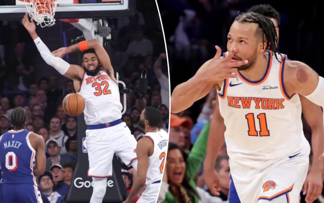Knicks bludgeon 76ers to open Eastern Conference semifinals with emphatic Game 1 statement