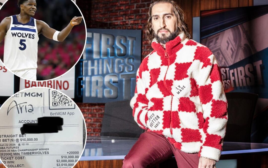 Nick Wright tells The Post about how a wild night in Vegas ended with a $2 million Timberwolves bet