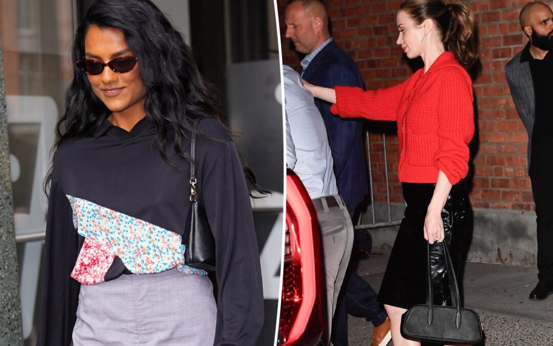 Groundbreaking: Emily Blunt and Simone Ashley’s Italian-made handbags are under $500