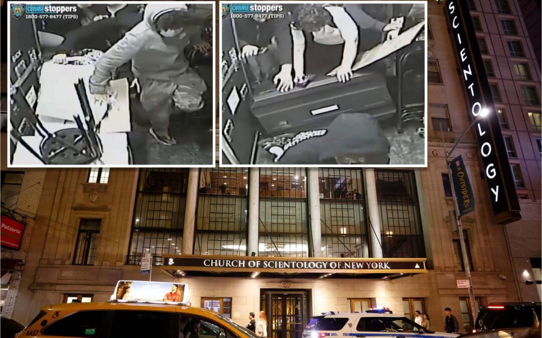 Crazy video shows mob ransack NYC Scientology church as 3 busted for possible social media stunt