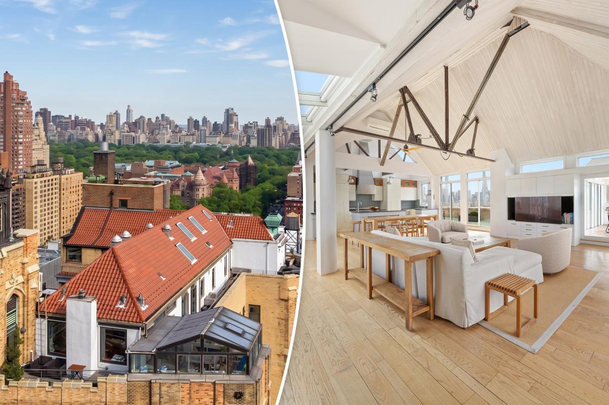 Rare red-roofed penthouse villa lists for $8.25M with sweeping NYC views: ‘Like a farmhouse in the sky’