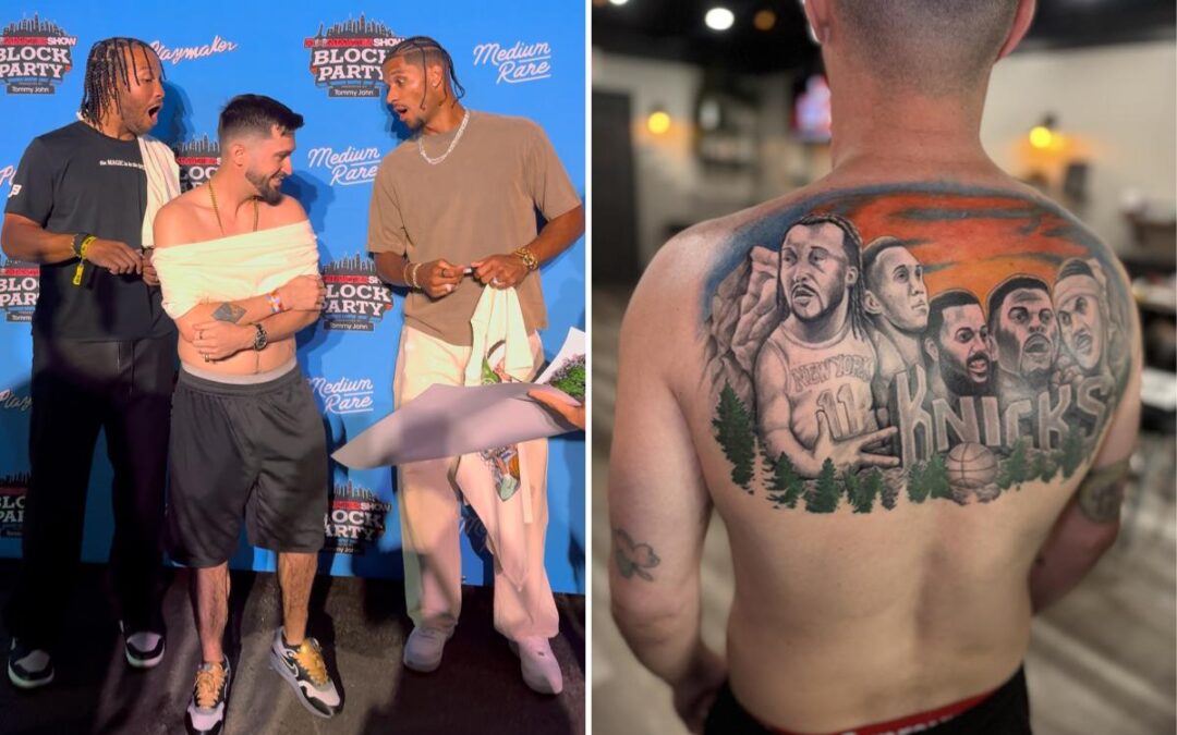 NYC man inks entire back with Mount Rushmore of Knicks greats — shocking even Jalen Brunson