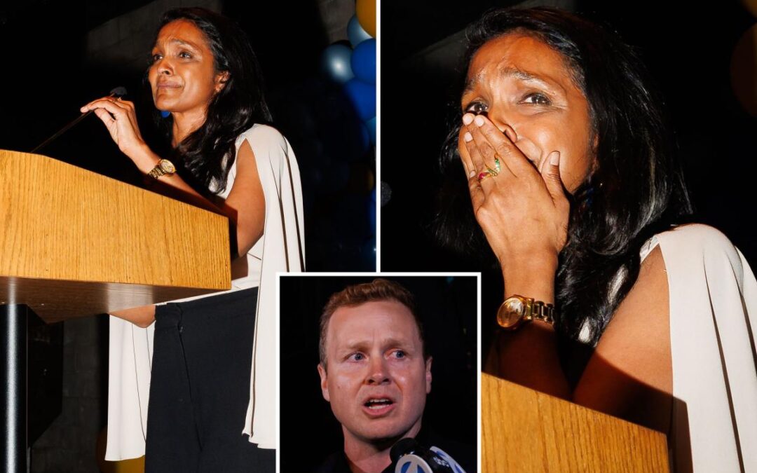Far-left LA mayoral candidate breaks down in tears as she falters behind Spencer Pratt and Karen Bass