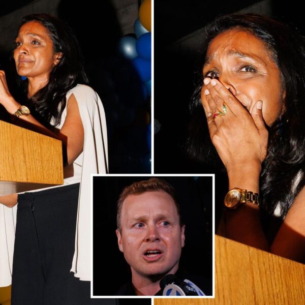 Far-left LA mayoral candidate breaks down in tears as she falters behind Spencer Pratt and Karen Bass