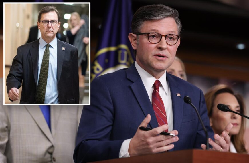 Speaker Johnson knows what happened to missing Rep. Tom Kean Jr., won’t disclose it