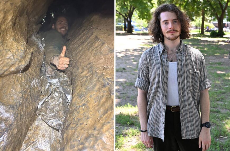 New York man recounts slip-up that trapped him 400 feet from safety in upstate cave for 7 hours