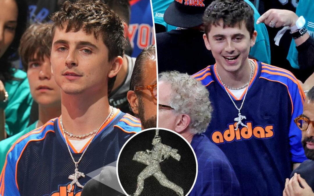 The story behind Timothée Chalamet’s diamond ‘good luck charm’ for Knicks NBA Finals game