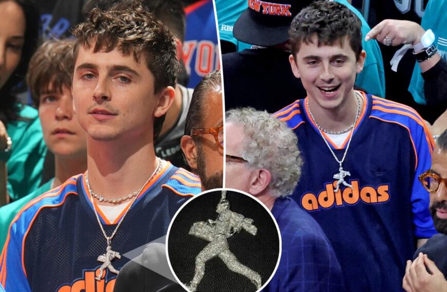 The story behind Timothée Chalamet’s diamond ‘good luck charm’ for Knicks NBA Finals game