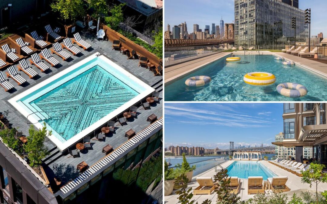 Splashy outdoor pools are coming to NYC rentals — luring tenants with resort-style hangouts