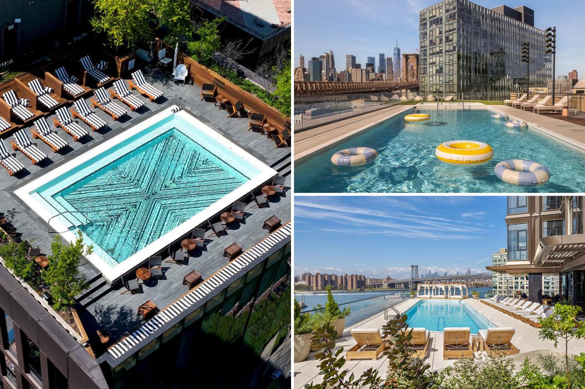 Splashy outdoor pools are coming to NYC rentals — luring tenants with resort-style hangouts
