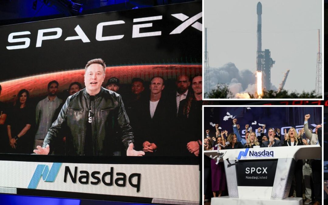 SpaceX shares begin trading in biggest IPO ever — valuing company at more than $2 trillion