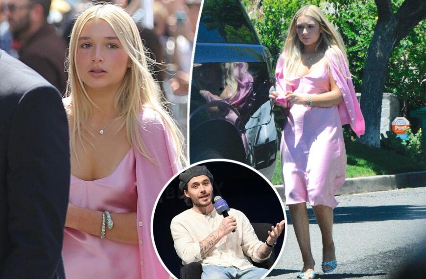 Why Brooklyn Beckham didn’t open the door when sister Harper stopped by LA mansion