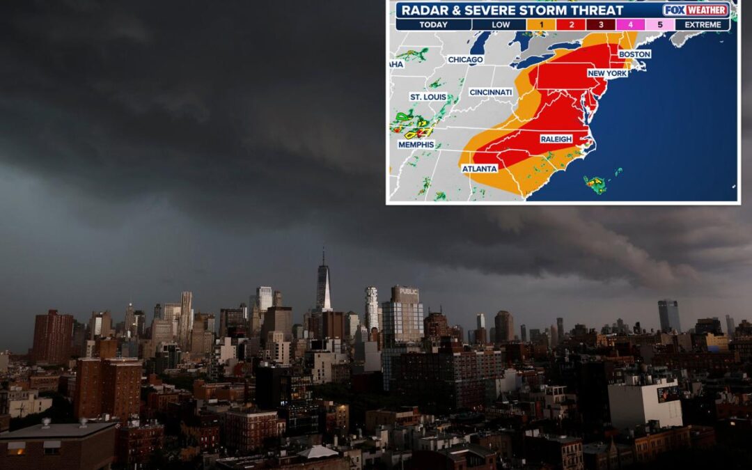 NYC and the Northeast bracing for thunder storms, severe weather to close the weekend