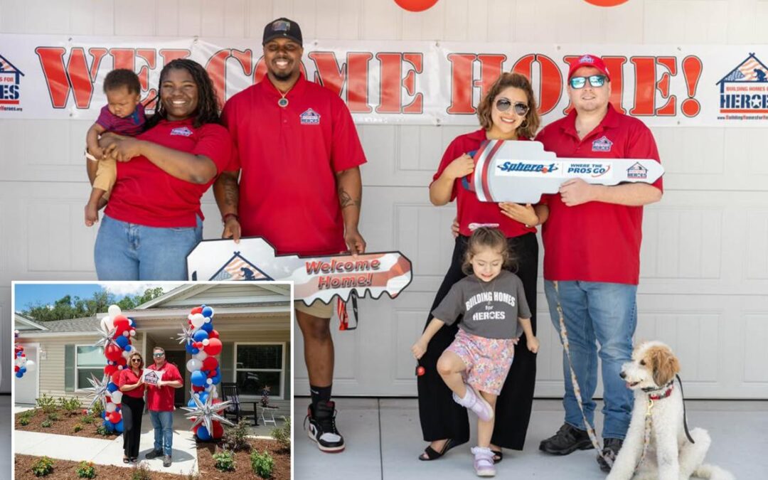 America’s wounded, struggling veterans get brand-new homes built by Florida teens