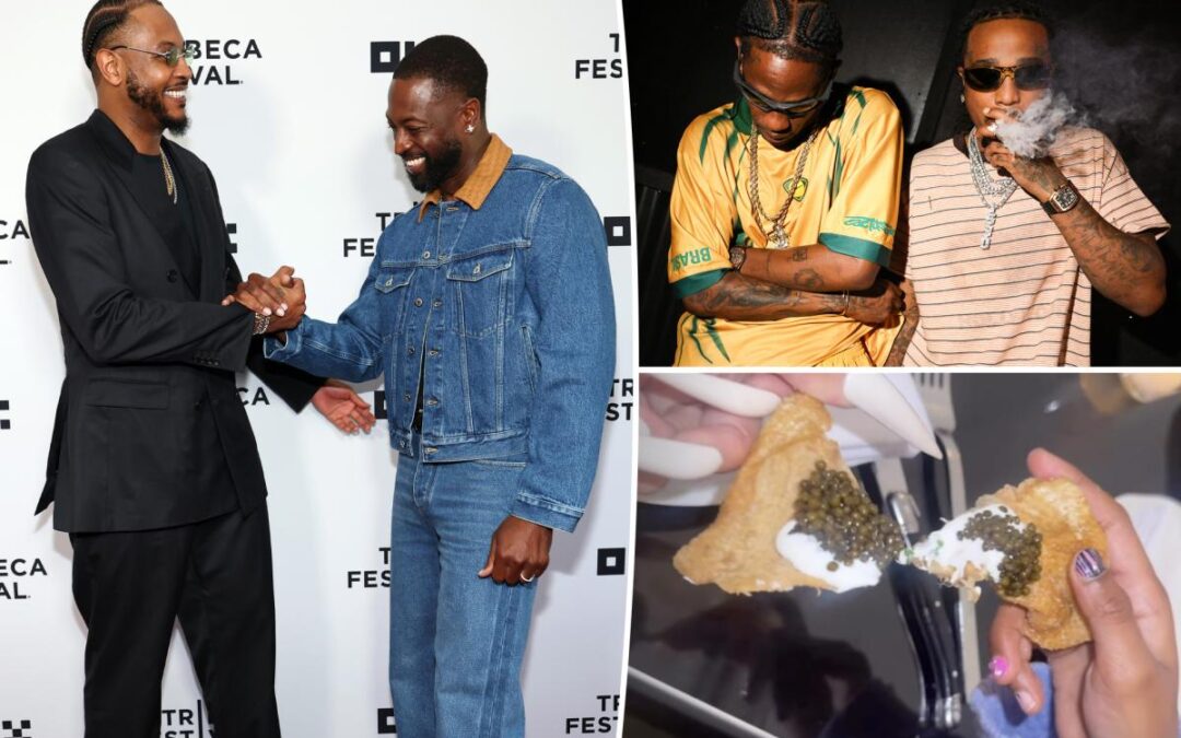 Travis Scott parties at Pacha, Cardi B dines on chicken skin with caviar and more sightings