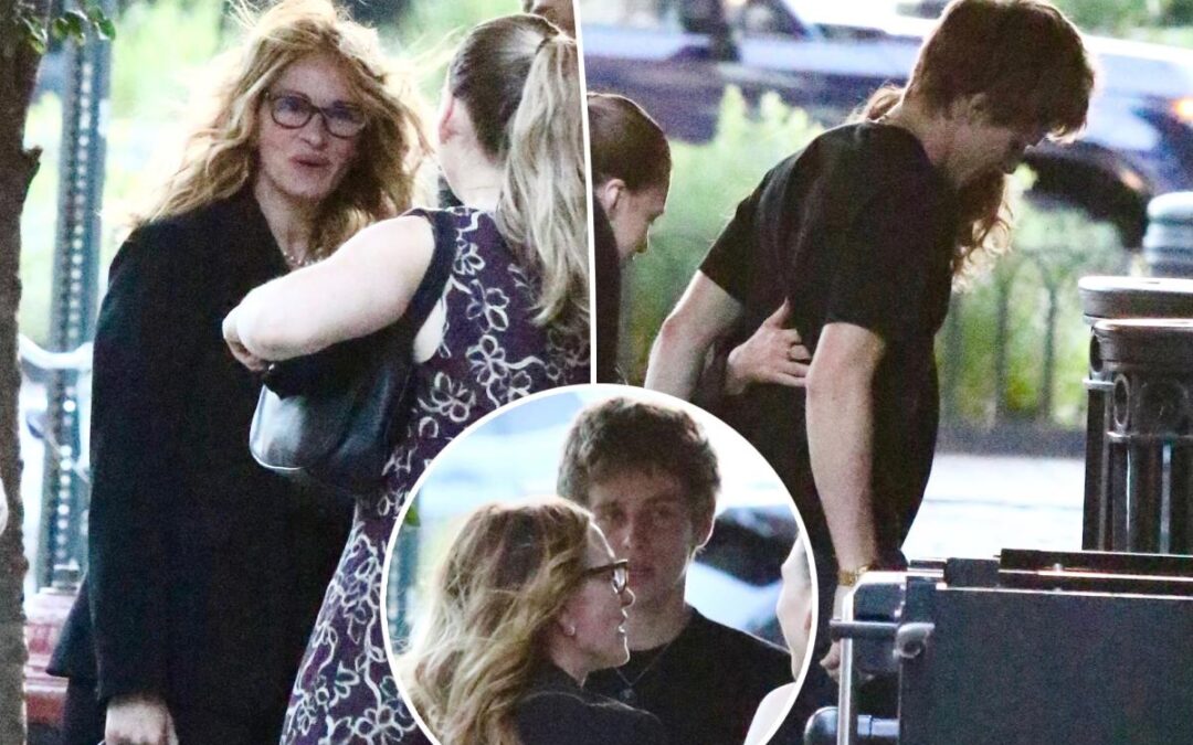 Julia Roberts’ 19-year-old son, Henry, towers over her during rare family outing in NYC