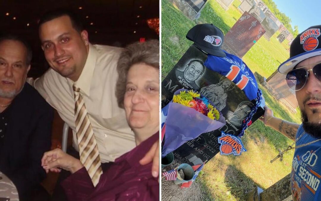 Bronx man celebrates Knicks win by draping Brunson jersey over dad’s grave