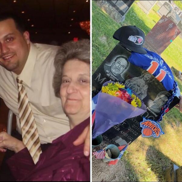 Bronx man celebrates Knicks win by draping Brunson jersey over dad’s grave