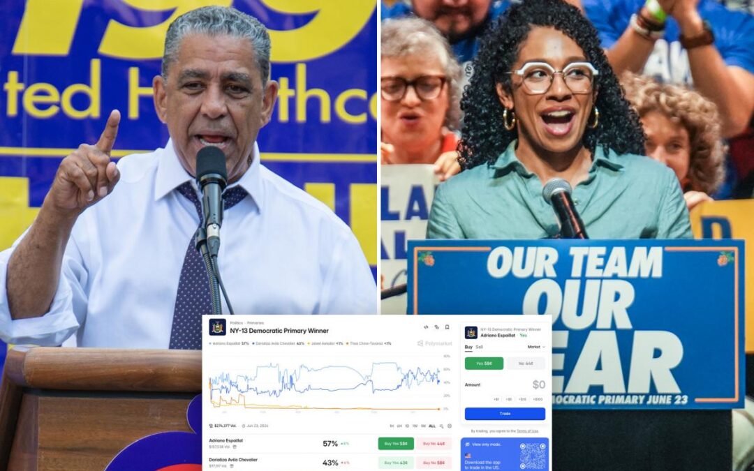 Polymarket predicts wins for Espaillat, Lander, Valdez and Lasher in key NY races
