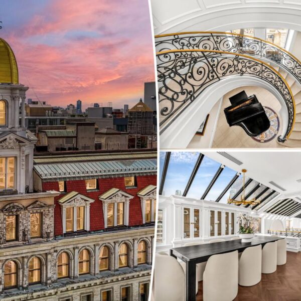 NYC penthouse set inside a massive golden dome could sell for 76% off as it heads to auction