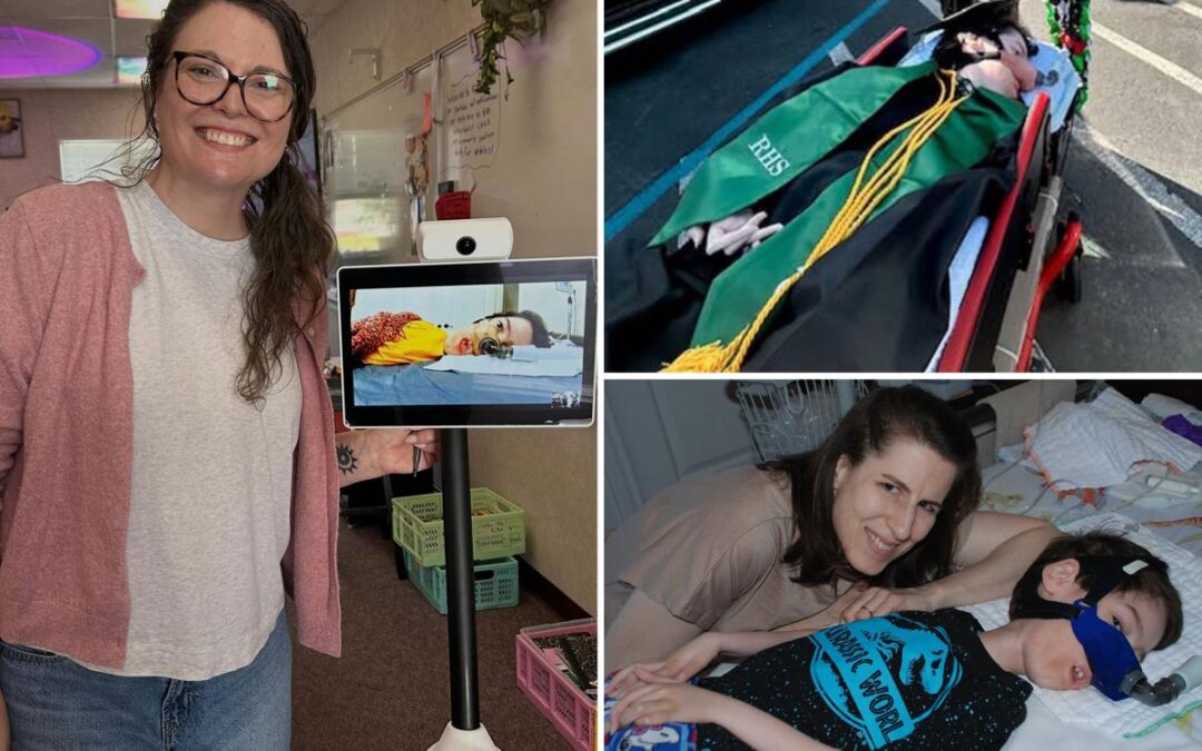 Inspiring student graduates high school while using telepresence robot