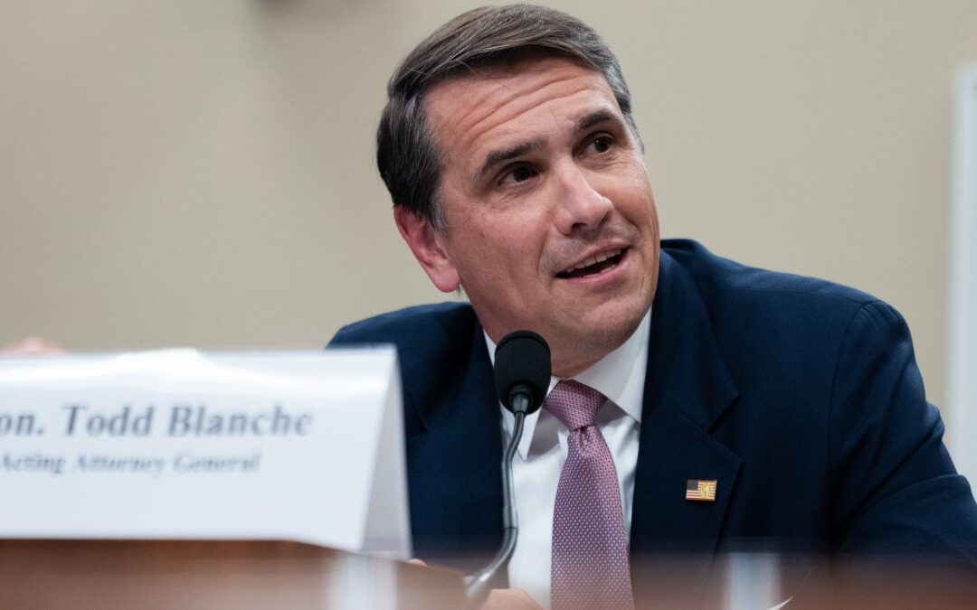 President Trump will nominate Todd Blanche as attorney general
