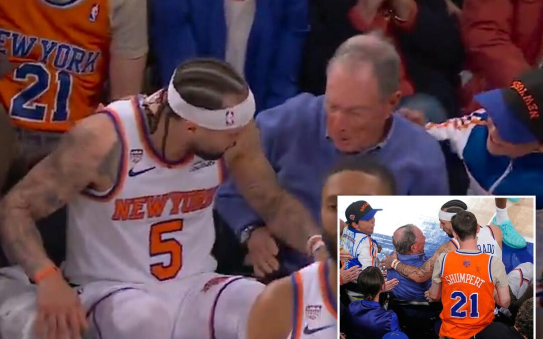Hilarious moment ESPN’s Pat McAfee calls Michael Bloomberg ‘some very rich guy’ during NBA Finals broadcast