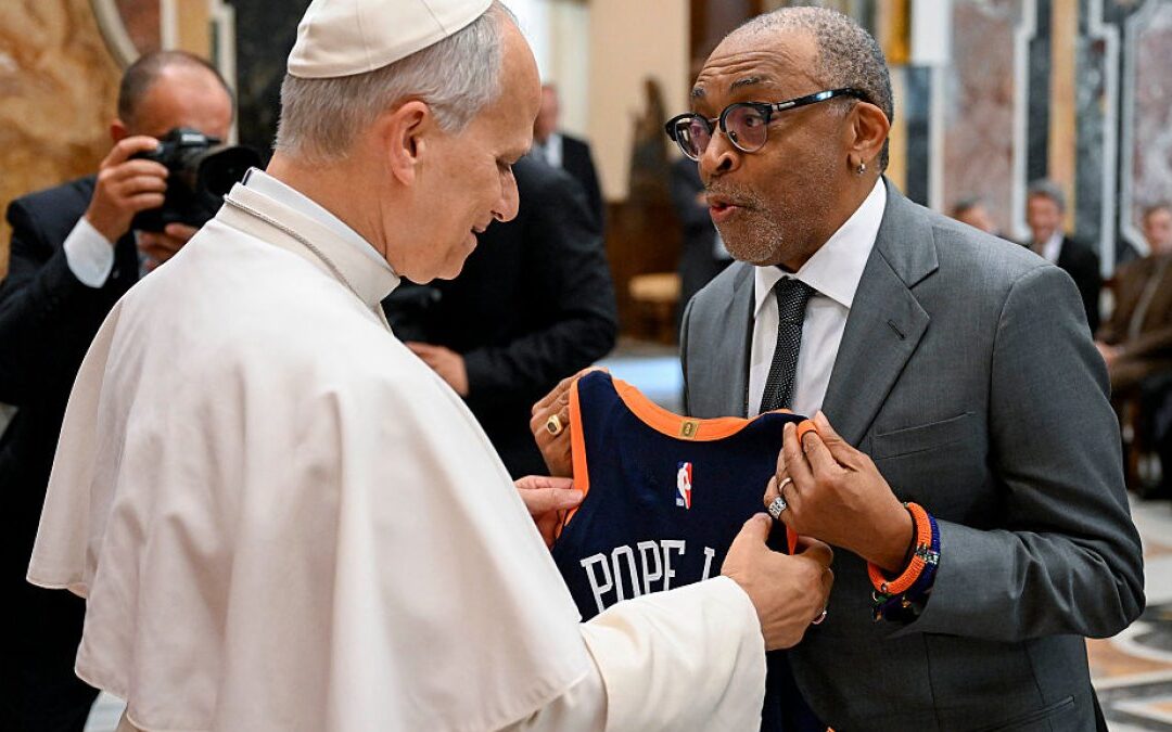 Divine intervention? Spike Lee wears Pope Leo-signed Knicks jersey to Game 3