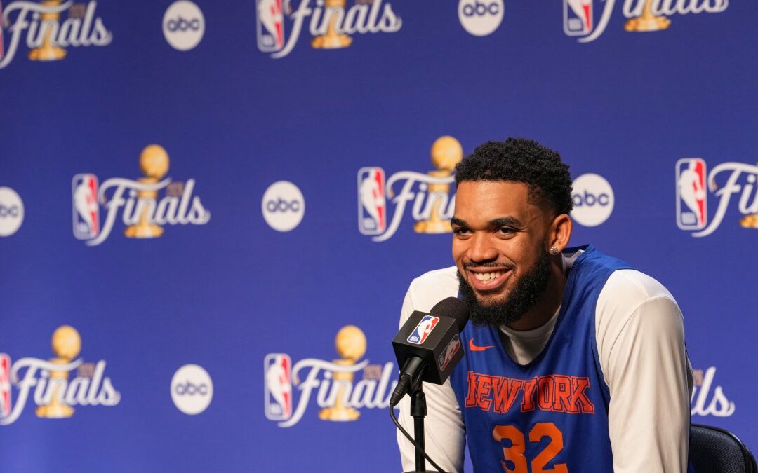 KAT sidesteps questions about Trump attending Knicks Game 3 at MSG