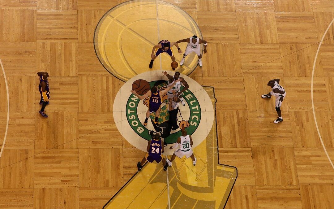 Trophy decals are coming back to NBA Finals courts. Why did they ever leave?
