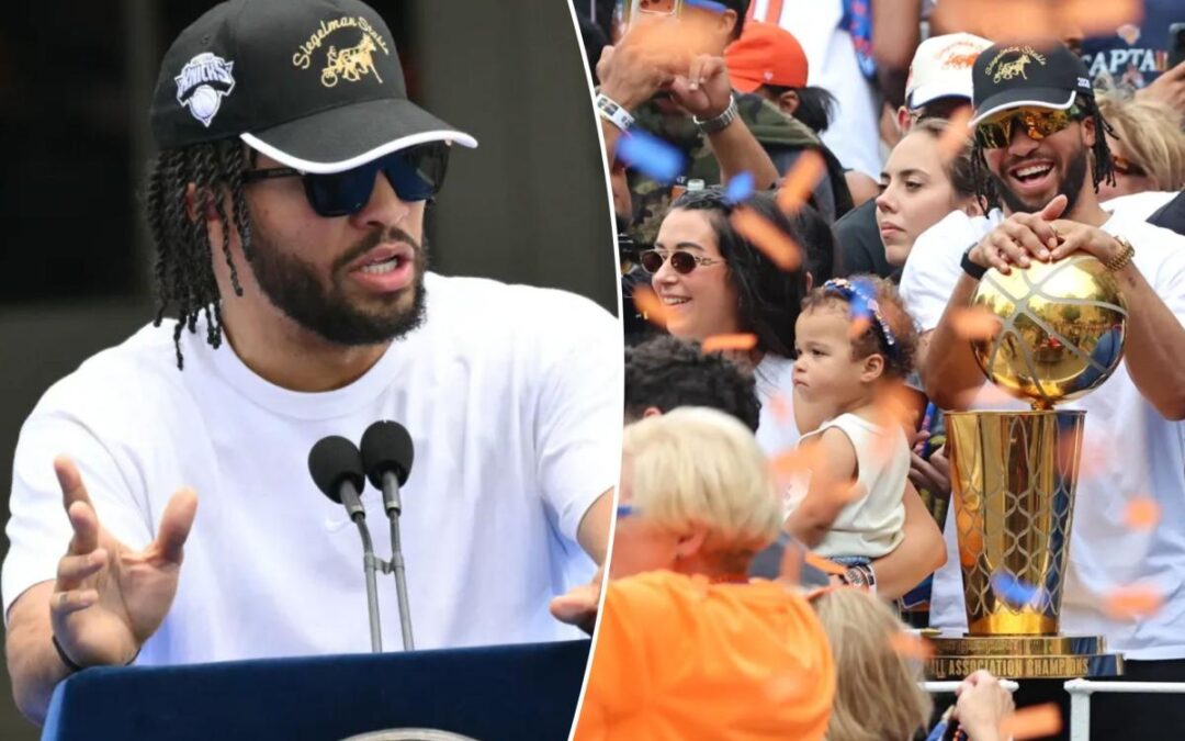 Knicks star Jalen Brunson’s swipe to haters at City Hall: ‘Don’t have to say s–t to them’