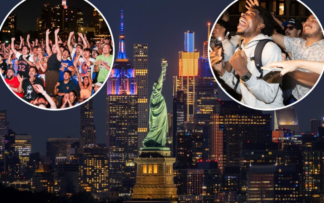 Video captures the exact moment NYC ‘lost its mind’ over Knicks’ historic championship