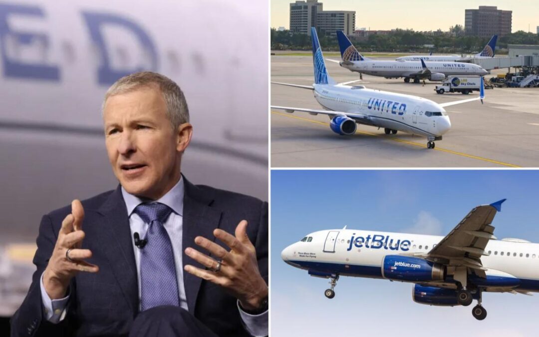 United Airlines CEO says big merger unlikely after American rebuff, asset buys possible