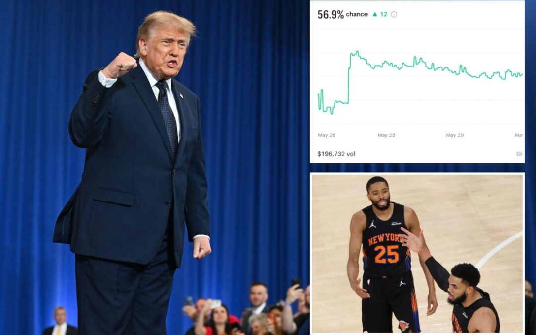 Will Donald Trump actually attend a Knicks NBA Finals game? Odds aren’t so sure