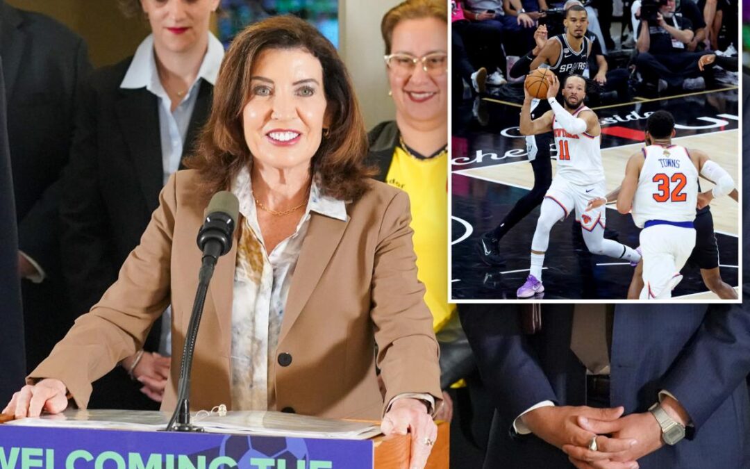 Hochul explains why she’s fired up for the Knicks’ NBA Finals run: ‘If there’s a ball involved, I love it’