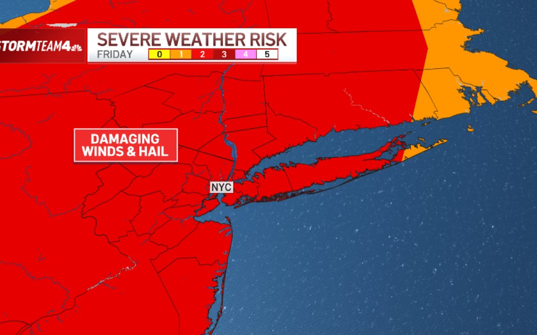 Another day of extreme heat before threat of strong storms, damaging winds returns to NYC