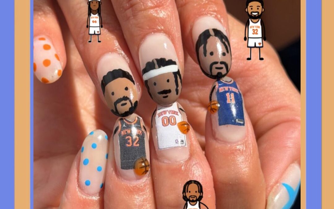 Nailed it! NY Knicks superfan skillfully paints players’ faces in manicure art
