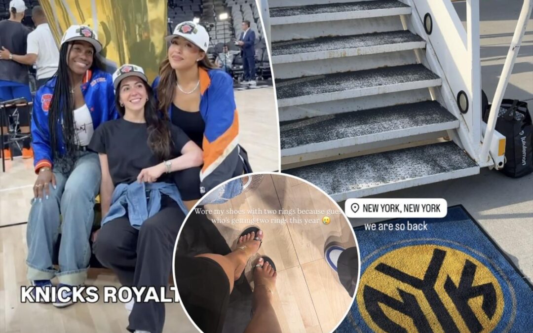 Knicks’ famous WAGs share moments from thrilling night celebrating championship: ‘Royalty’