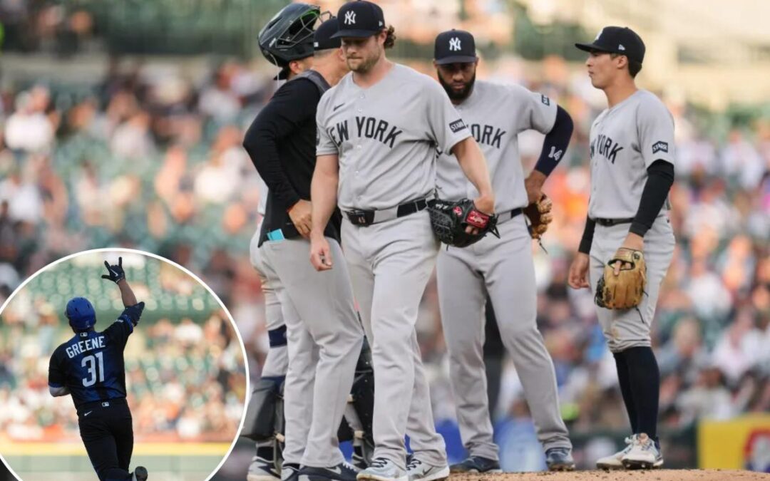 Gerrit Cole roughed up in worst start of season during Yankees’ loss to Tigers as skid hits three